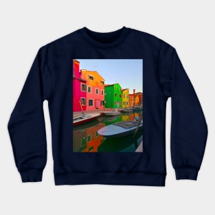 The Unforgettable Magical Colors Of Burano Crewneck Sweatshirt